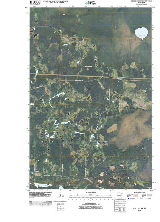 2010 Deer Lake, MN - Minnesota - USGS Topographic Map