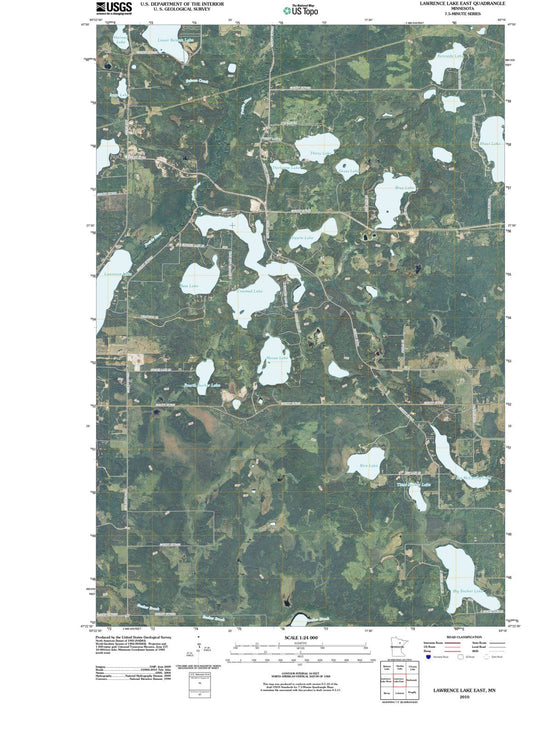 2010 Lawrence Lake East, MN - Minnesota - USGS Topographic Map
