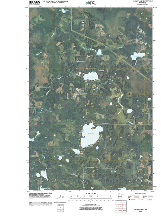 2010 O'Leary Lake, MN - Minnesota - USGS Topographic Map