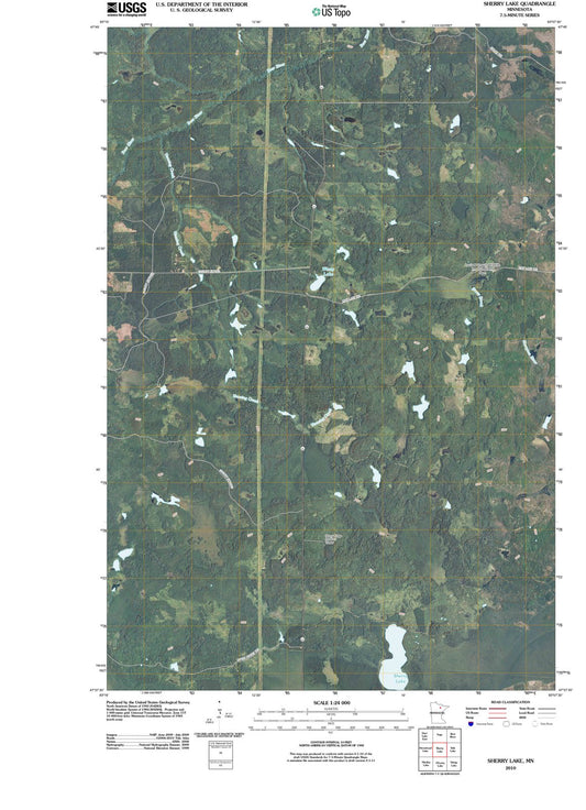 2010 Sherry Lake, MN - Minnesota - USGS Topographic Map