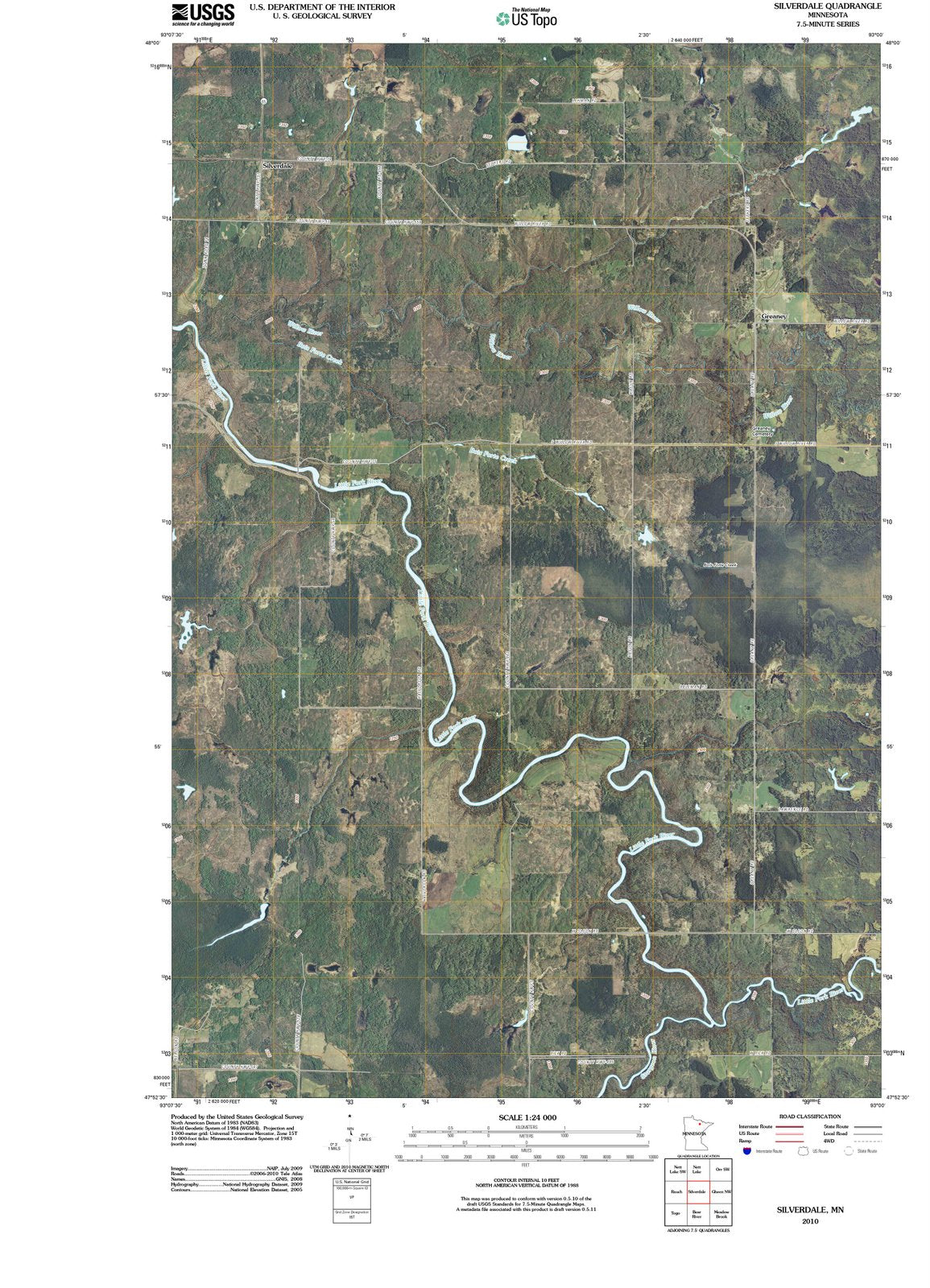 2010 Silverdale, MN - Minnesota - USGS Topographic Map