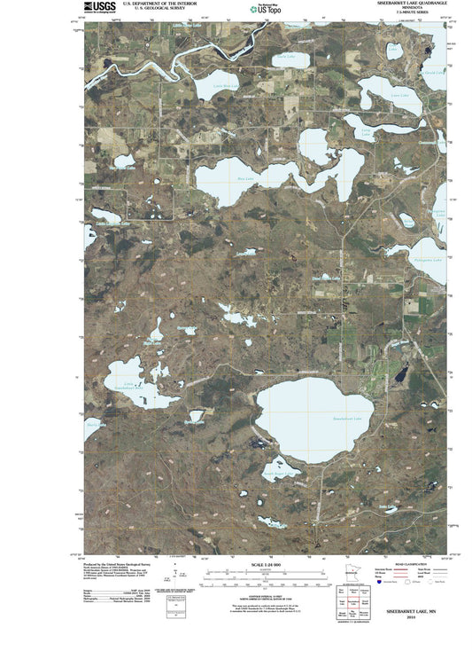 2010 Siseebakwet Lake, MN - Minnesota - USGS Topographic Map