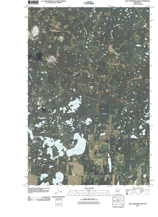 2010 East Crooked Lake, MN - Minnesota - USGS Topographic Map
