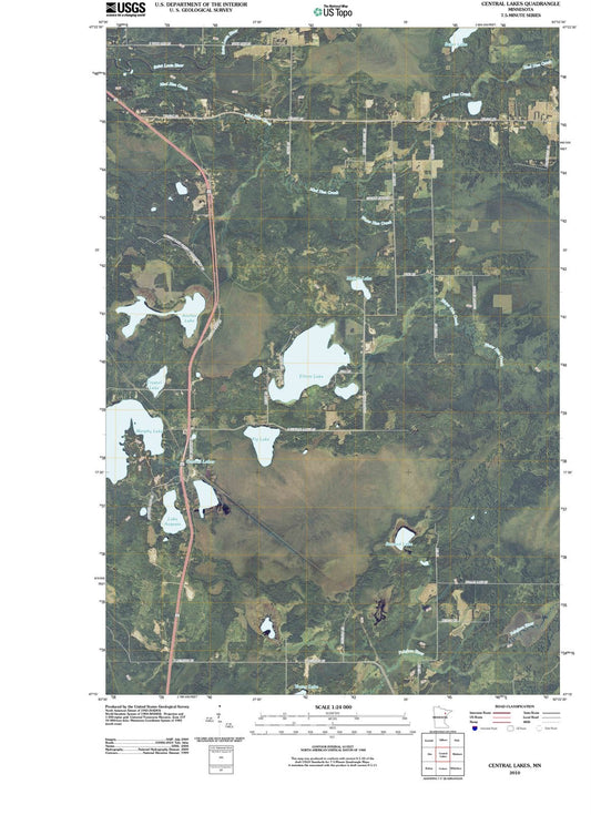 2010 Central Lakes, MN - Minnesota - USGS Topographic Map