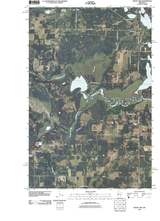 2010 Grant Lake, MN - Minnesota - USGS Topographic Map