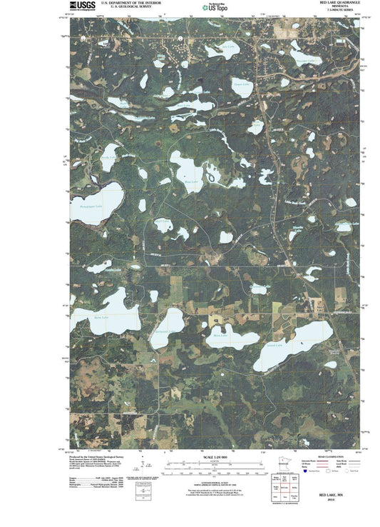 2010 Red Lake, MN - Minnesota - USGS Topographic Map