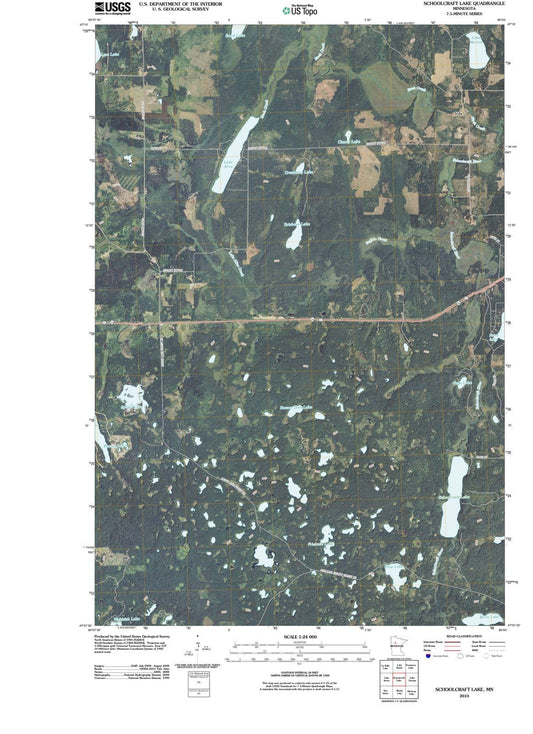 2010 Schoolcraft Lake, MN - Minnesota - USGS Topographic Map