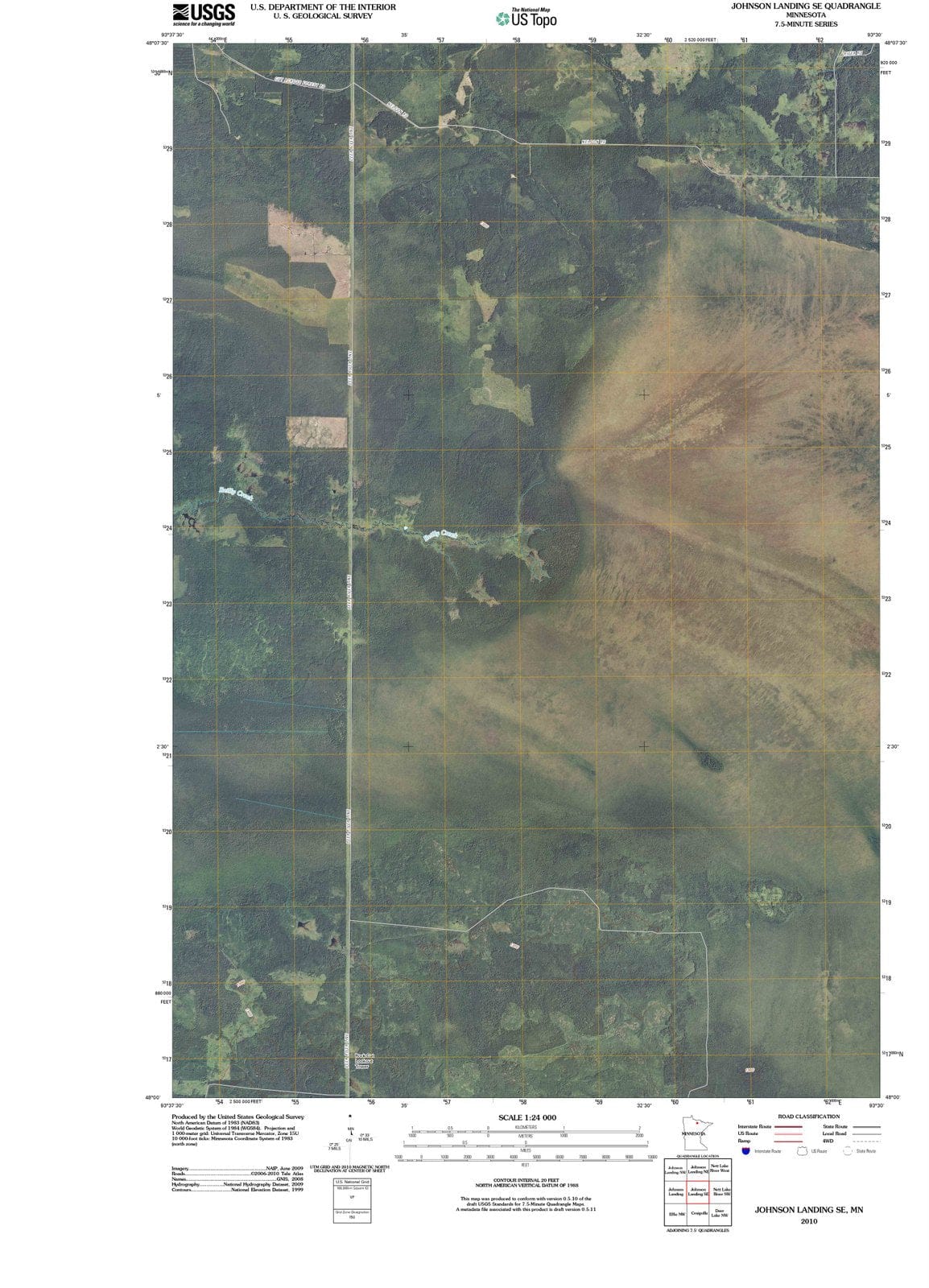 2010 Johnson Landing, MN - Minnesota - USGS Topographic Map v3