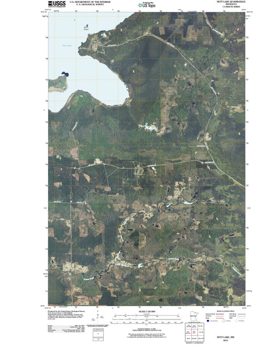 2010 Nett Lake, MN - Minnesota - USGS Topographic Map
