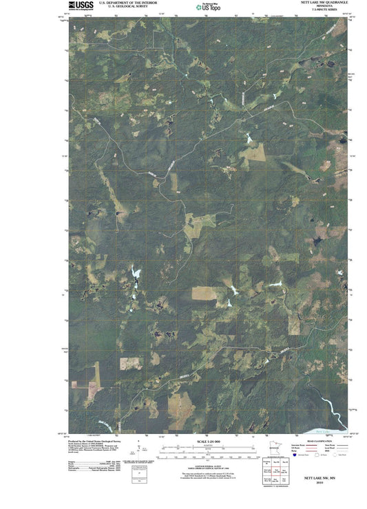 2010 Nett Lake, MN - Minnesota - USGS Topographic Map v2
