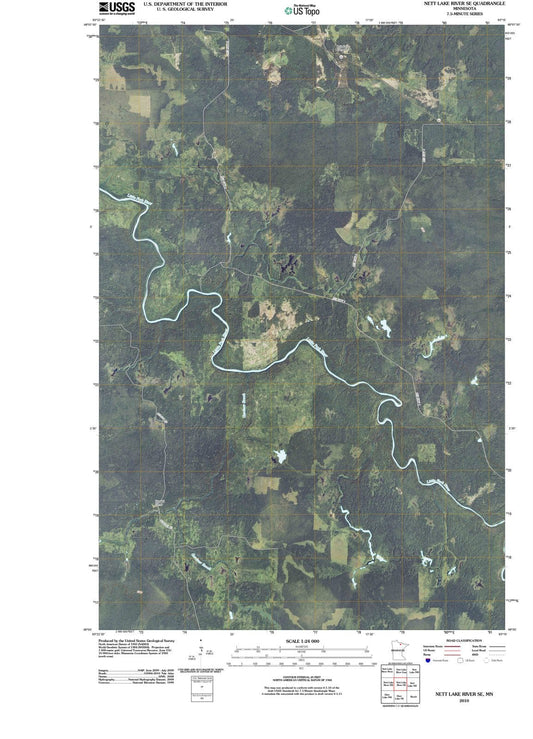 2010 Nett Lake River, MN - Minnesota - USGS Topographic Map