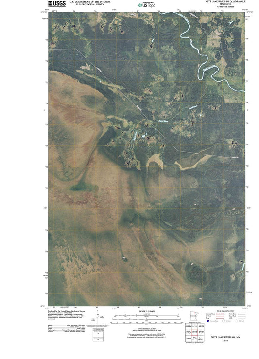 2010 Nett Lake River, MN - Minnesota - USGS Topographic Map v2