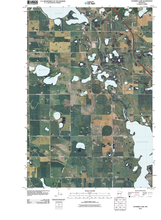 2010 Fourmile Lake, MN - Minnesota - USGS Topographic Map