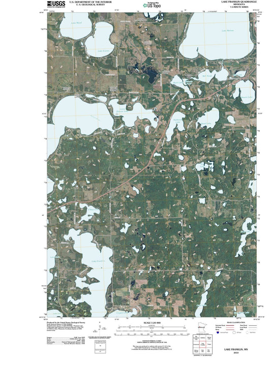 2010 Lake Franklin, MN - Minnesota - USGS Topographic Map
