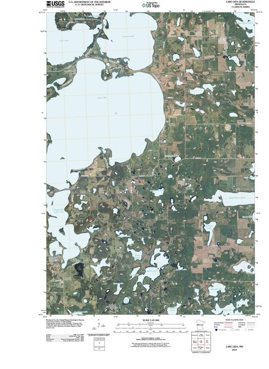 2010 Lake LIDA, MN - Minnesota - USGS Topographic Map