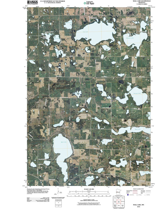 2010 Wall Lake, MN - Minnesota - USGS Topographic Map