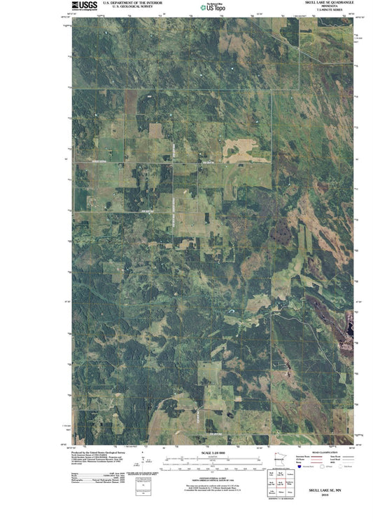 2010 Skull Lake, MN - Minnesota - USGS Topographic Map