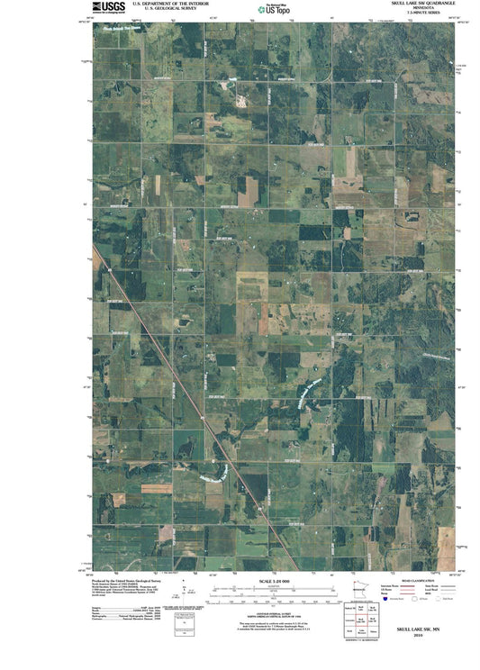 2010 Skull Lake, MN - Minnesota - USGS Topographic Map v2
