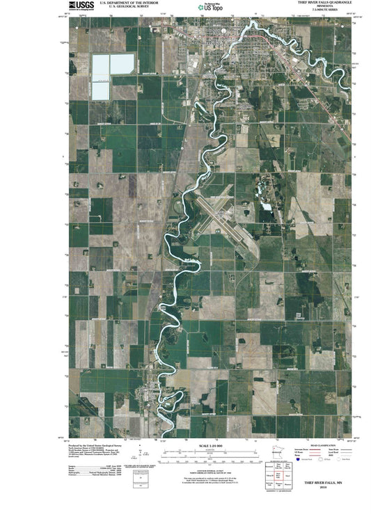 2010 Thief River Falls, MN - Minnesota - USGS Topographic Map