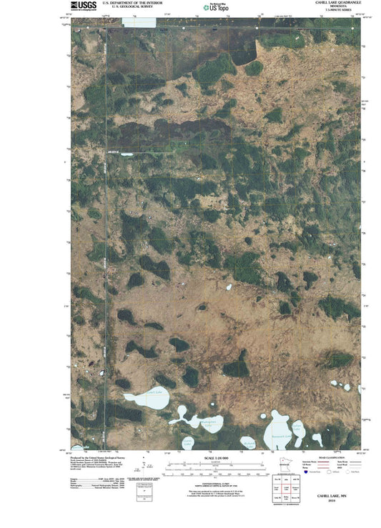 2010 Cahill Lake, MN - Minnesota - USGS Topographic Map