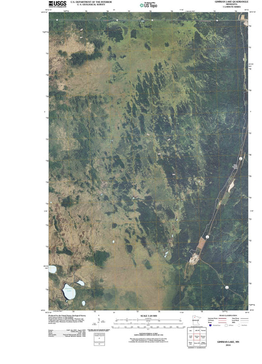 2010 Gimiwan Lake, MN - Minnesota - USGS Topographic Map