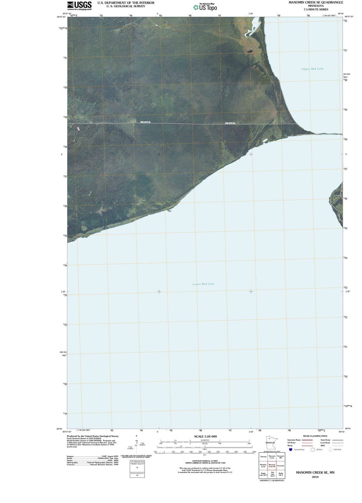 2010 Manomin Creek, MN - Minnesota - USGS Topographic Map v2