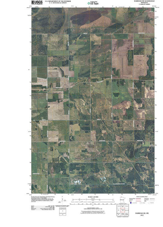 2010 Warroad, MN - Minnesota - USGS Topographic Map v2