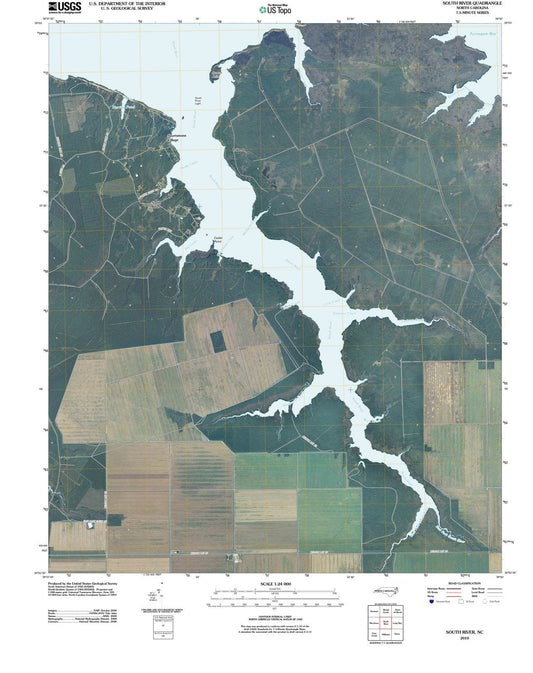 2010 South River, NC - North Carolina - USGS Topographic Map