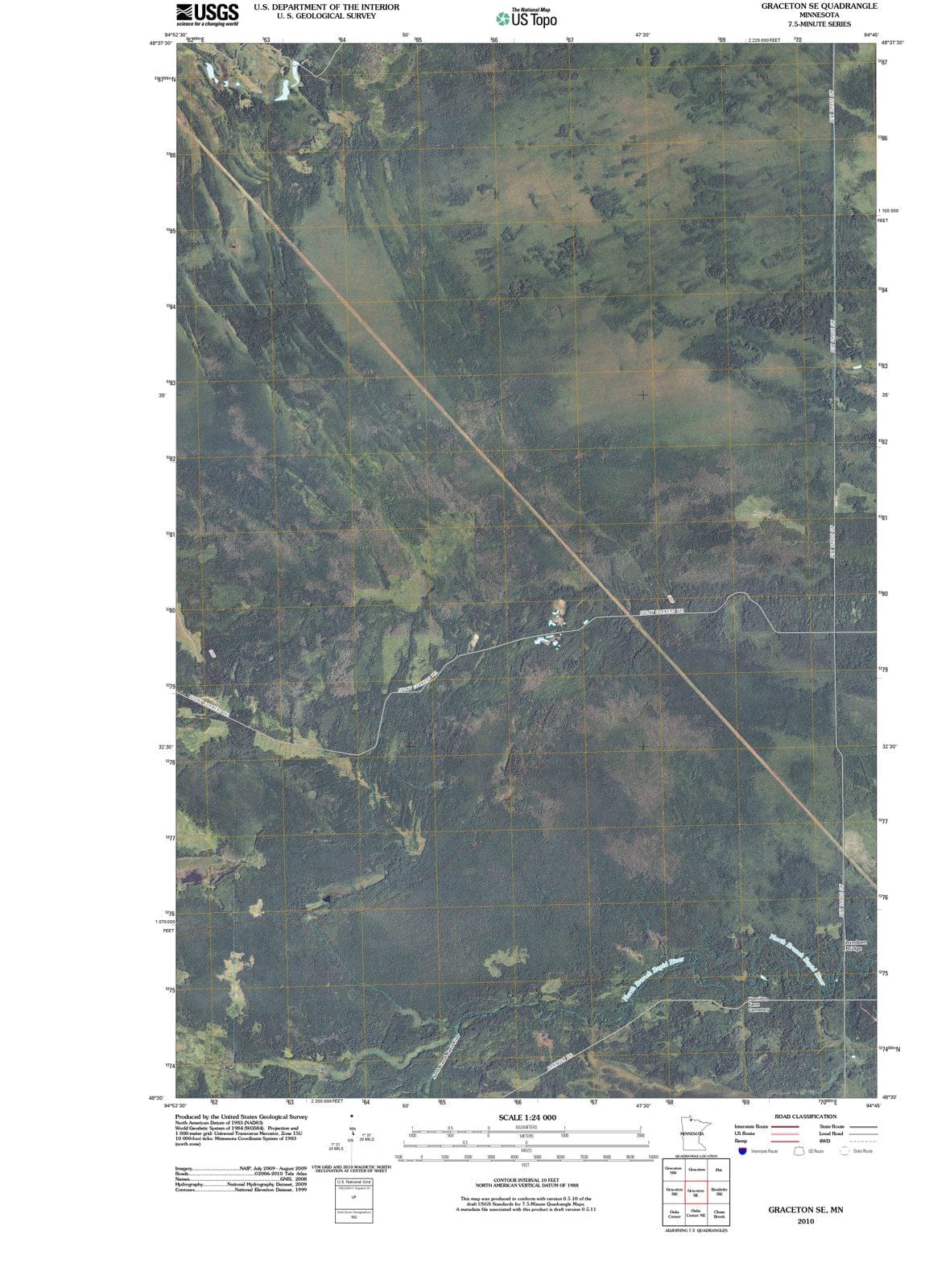 2010 Graceton, MN - Minnesota - USGS Topographic Map v3