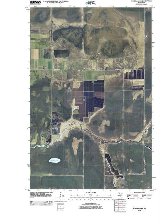 2010 Norman Lake, MN - Minnesota - USGS Topographic Map