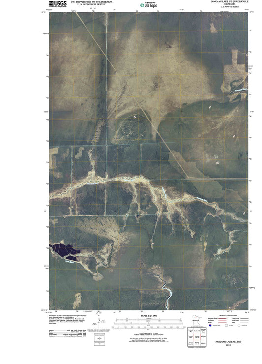 2010 Norman Lake, MN - Minnesota - USGS Topographic Map v2