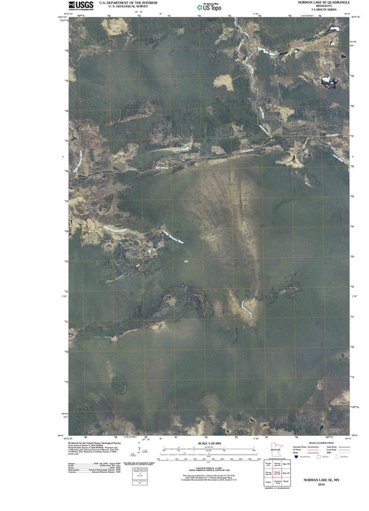 2010 Norman Lake, MN - Minnesota - USGS Topographic Map v3
