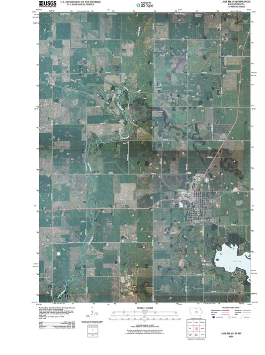 2010 Lake Mills, IA - Iowa - USGS Topographic Map