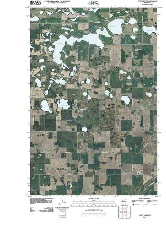 2010 Union Lake, MN - Minnesota - USGS Topographic Map