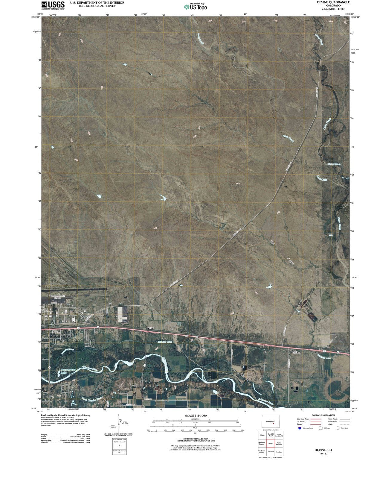 2010 Devine, CO - Colorado - USGS Topographic Map