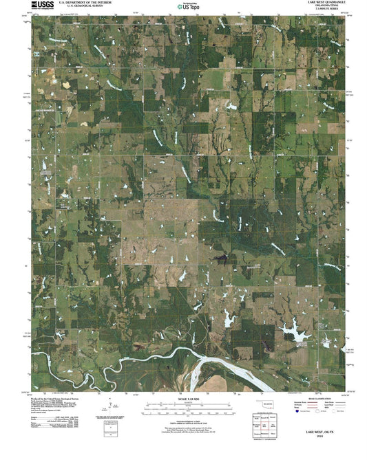 2010 Lake West, OK - Oklahoma - USGS Topographic Map