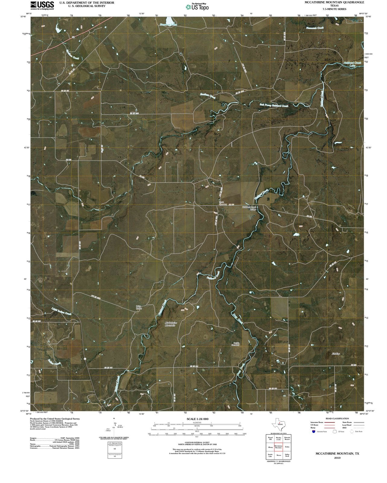 2010 McCathrine Mountain, TX - Texas - USGS Topographic Map