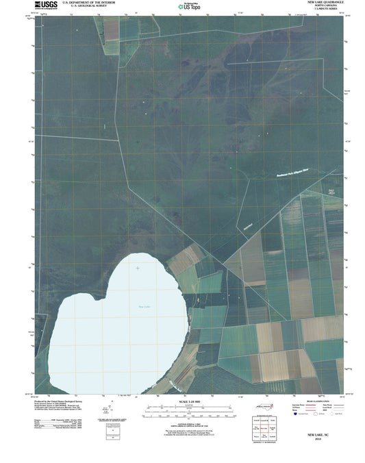 2010 New Lake, NC - North Carolina - USGS Topographic Map