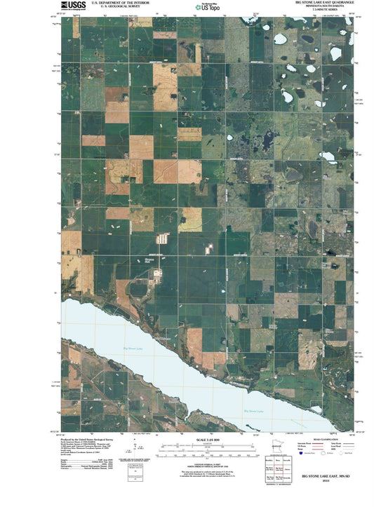 2010 Big Stone Lake East, MN - Minnesota - USGS Topographic Map