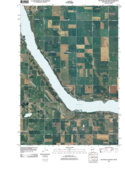 2010 Big Stone Lake West, MN - Minnesota - USGS Topographic Map