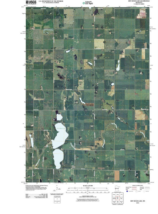 2010 Dry Wood Lake, MN - Minnesota - USGS Topographic Map