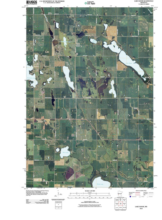 2010 Lake Oliver, MN - Minnesota - USGS Topographic Map