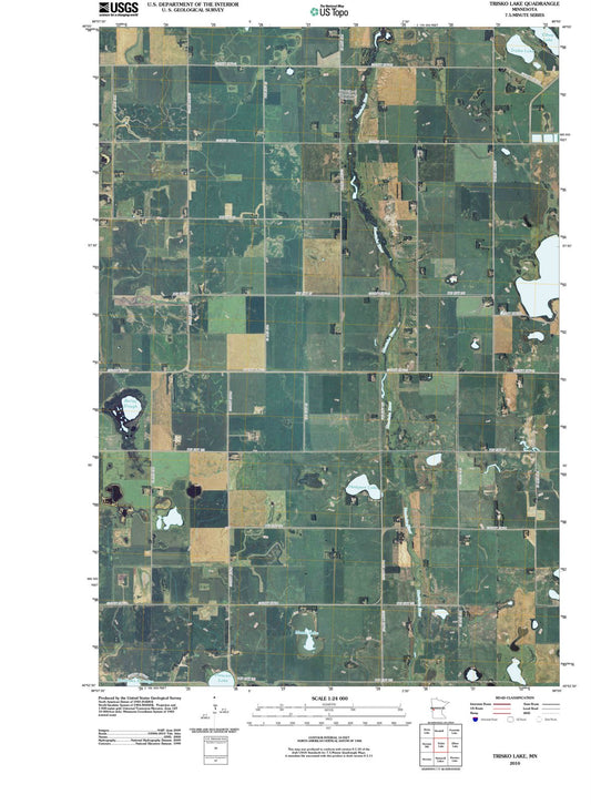 2010 Trisko Lake, MN - Minnesota - USGS Topographic Map