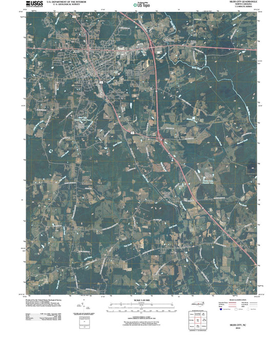 2010 Siler City, NC - North Carolina - USGS Topographic Map