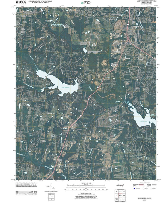 2010 Lake Wheeler, NC - North Carolina - USGS Topographic Map