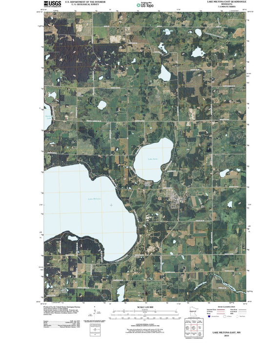 2010 Lake Miltona East, MN - Minnesota - USGS Topographic Map