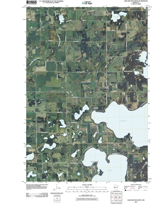 2010 Lake Miltona West, MN - Minnesota - USGS Topographic Map