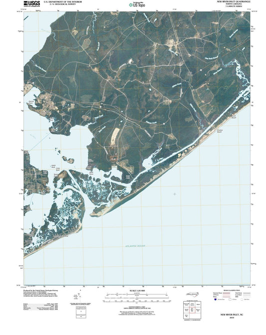 2010 New River Inlet, NC - North Carolina - USGS Topographic Map