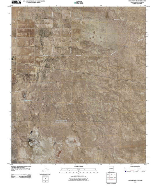 2010 Columbus, NM - New Mexico - USGS Topographic Map v3