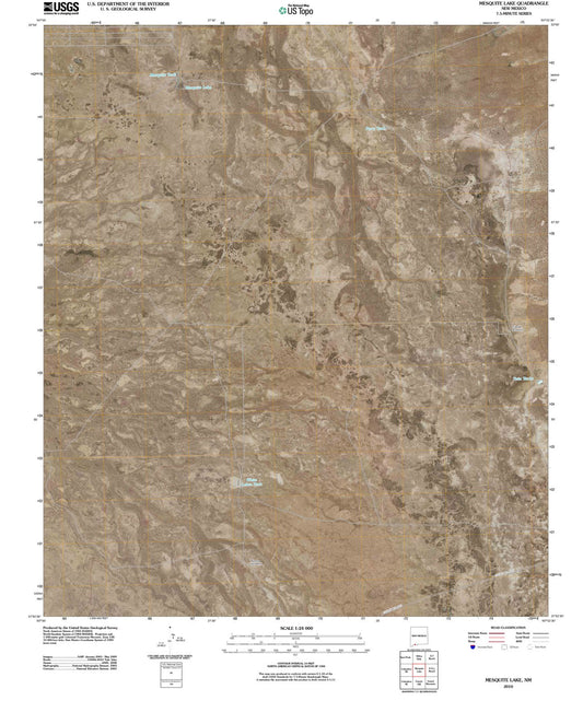 2010 Mesquite Lake, NM - New Mexico - USGS Topographic Map
